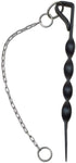 Black Powder Coated Iron Rain Chain Anchoring Stake with Stainless Steel Chain